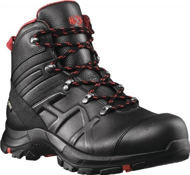 Sicherheitsstiefel BE Safety 54 Mid Gr.9,5 (44) schwarz/rot Leder Sicherheitsstiefel BE Safety 54 Mid Gr.9,5 (44) schwarz/rot Leder