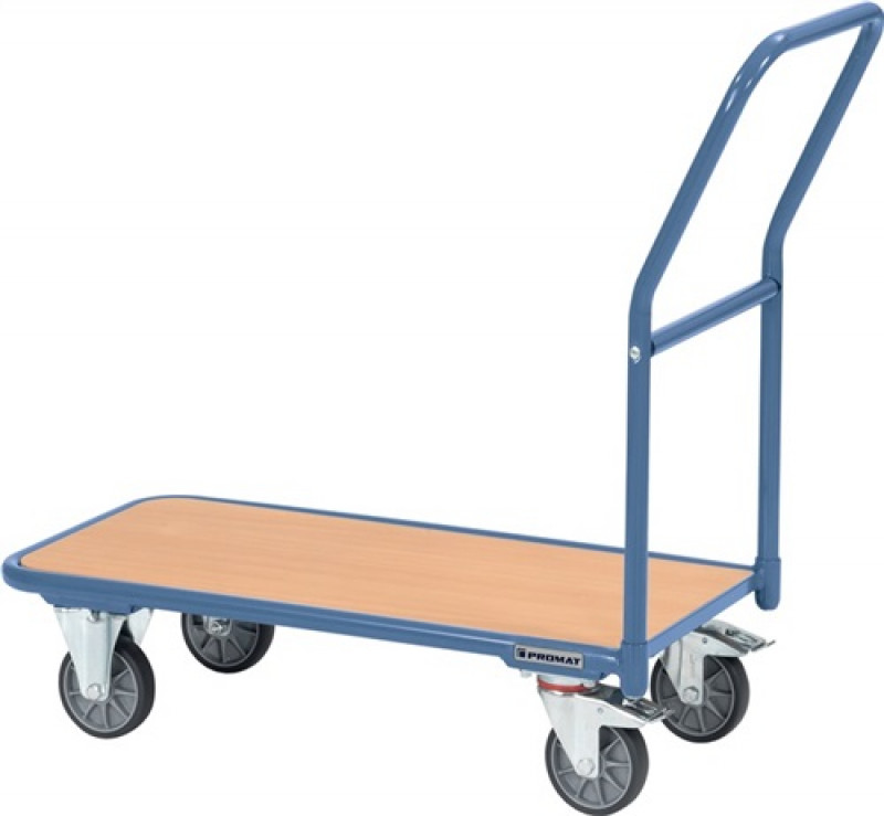 Plattformwagen Ladeflächen L850xB450mm STA taubenblau Trgf.250kg PROMAT Plattformwagen Ladeflächen L850xB450mm STA taubenblau Trgf.250kg PROMAT