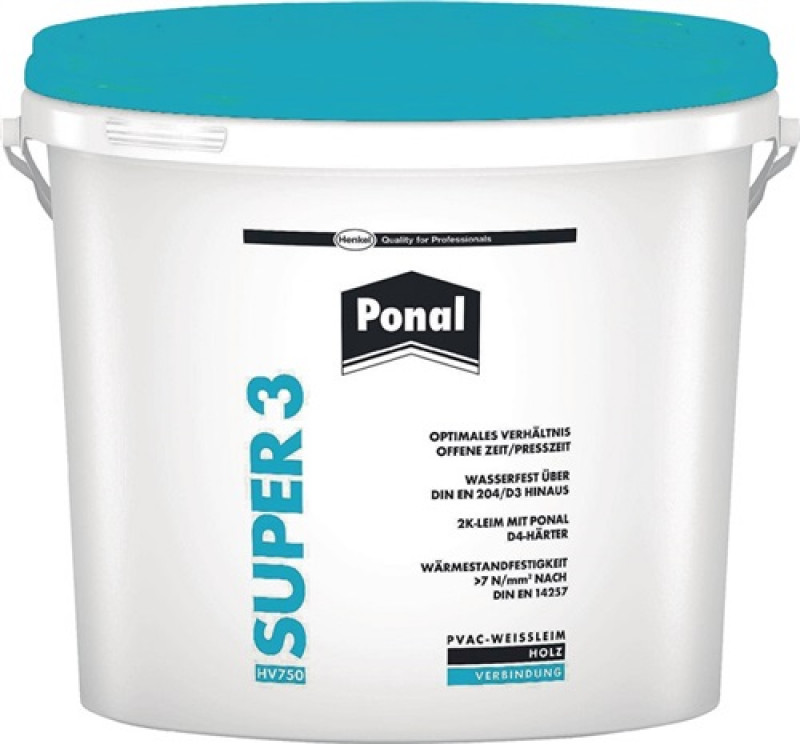 Holzleim Wasserfest/Super 3 5kg EN 204: D3 Eimer PONAL Holzleim Wasserfest/Super 3 5kg EN 204: D3 Eimer PONAL