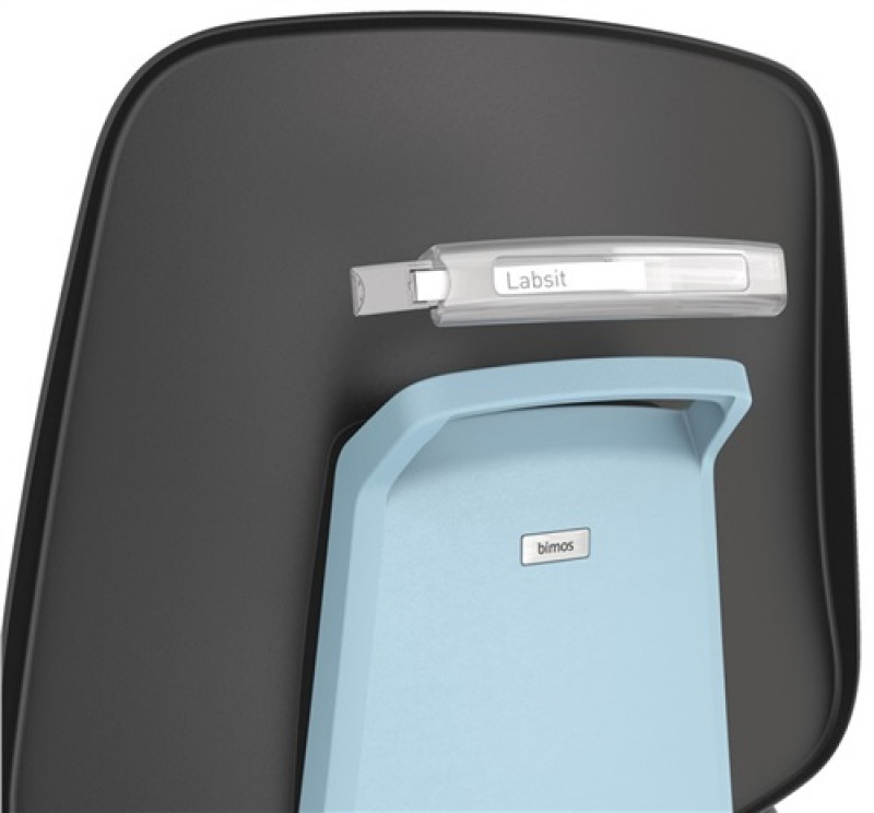 Kennzeichnungsclip f.Arbeitsdrehstuhl Labsit m.Beschriftungsstreifen BIMOS Kennzeichnungsclip f.Arbeitsdrehstuhl Labsit m.Beschriftungsstreifen BIMOS