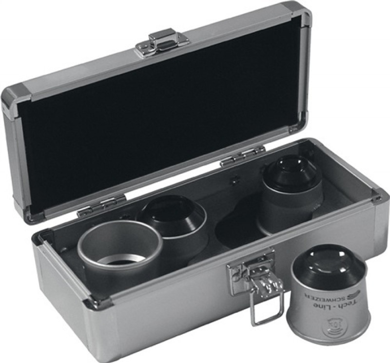 Uhrmacherlupenset Profi-Set Tech-Line 6x,8x,10x,15x Alu-Koffer 4 tlg. Schweizer Uhrmacherlupenset Profi-Set Tech-Line 6x,8x,10x,15x Alu-Koffer 4 tlg. Schweizer