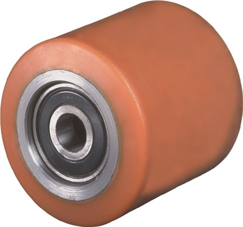 Gabelrolle Polyurethan Naben-L.54mm Rad-B.54mm D.80mm