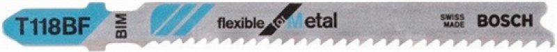 Stichsägeblatt T 118 BF L.67mm Bi ZT1,9mm gewellt progress.f.Blech VE5 Stichsägeblatt T 118 BF L.67mm Bi ZT1,9mm gewellt progress.f.Blech VE5