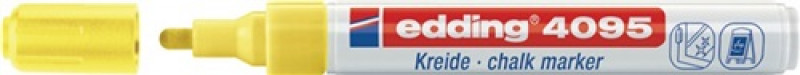 Kreidemarker 4095 neongelb Strich-B.2-3mm Rundspitze EDDING Kreidemarker 4095 neongelb Strich-B.2-3mm Rundspitze EDDING
