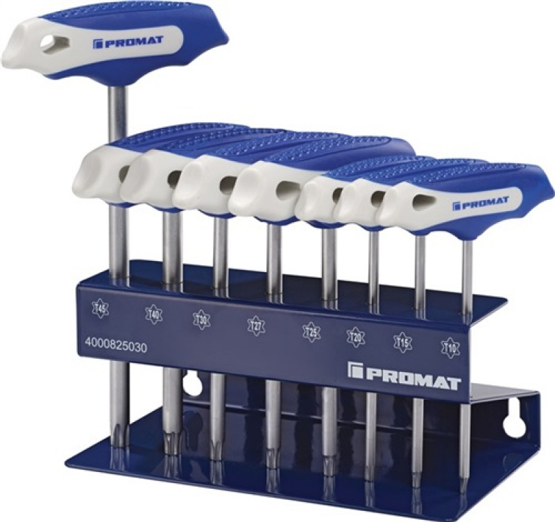 Schraubendrehersatz m.Quergriffen TX10-TX45 8-tlg.PROMAT Schraubendrehersatz m.Quergriffen TX10-TX45 8-tlg.PROMAT