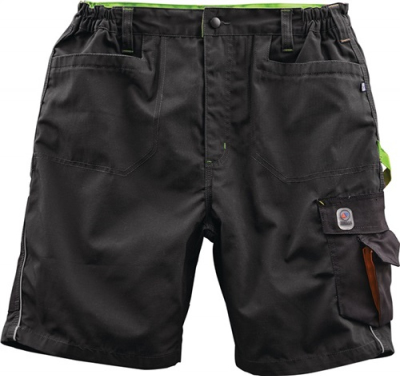 Herren Shorts Gr.56 schwarz/limette 65%PES/35%CO Herren Shorts Gr.56 schwarz/limette 65%PES/35%CO