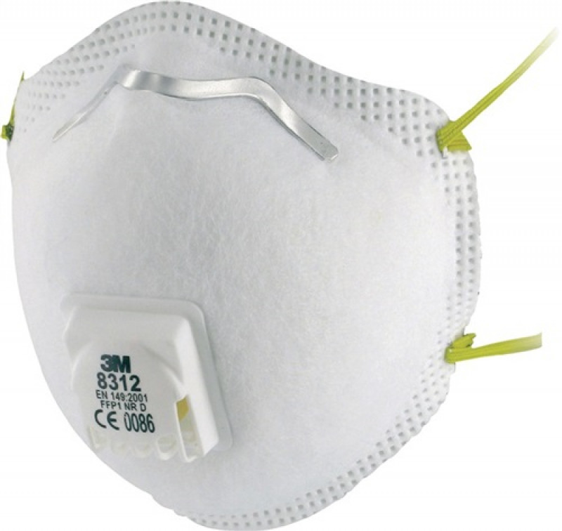 Atemschutzmaske 8312 EN 149:2001+A1:2009 FFP1 NRD 10St./KT 3M Atemschutzmaske 8312 EN 149:2001+A1:2009 FFP1 NRD 10St./KT 3M