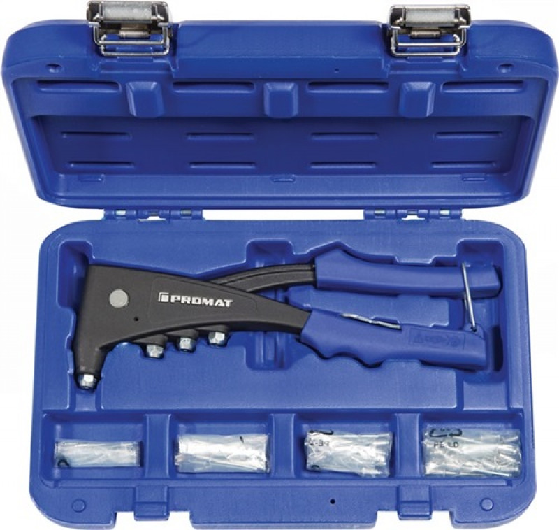 Blindnietsortiment 61tlg.4000813025 u.Blindniete Alu/Stahl i.Ku.-Koffer PROMAT Blindnietsortiment 61tlg.4000813025 u.Blindniete Alu/Stahl i.Ku.-Koffer PROMAT