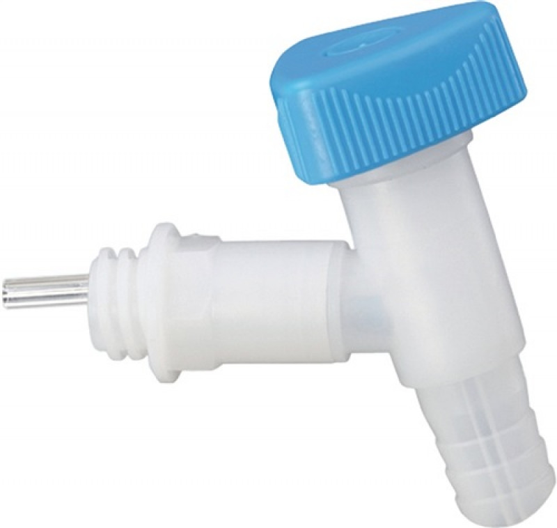 Auslaufhahn HD-PE 19mm Breitgewinde D 22mm lebensmittelbeständig HÜNERSDORFF Auslaufhahn HD-PE 19mm Breitgewinde D 22mm lebensmittelbeständig HÜNERSDORFF