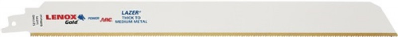 Säbelsägeblatt Gold Lazer® 12114G L.305 mm 5 St./Karte LENOX Säbelsägeblatt Gold Lazer® 12114G L.305 mm 5 St./Karte LENOX