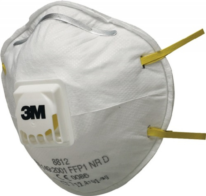 Atemschutzmaske 8812 EN 149:2001+A1:2009 FFP1 NRD 10St./KT 3M Atemschutzmaske 8812 EN 149:2001+A1:2009 FFP1 NRD 10St./KT 3M
