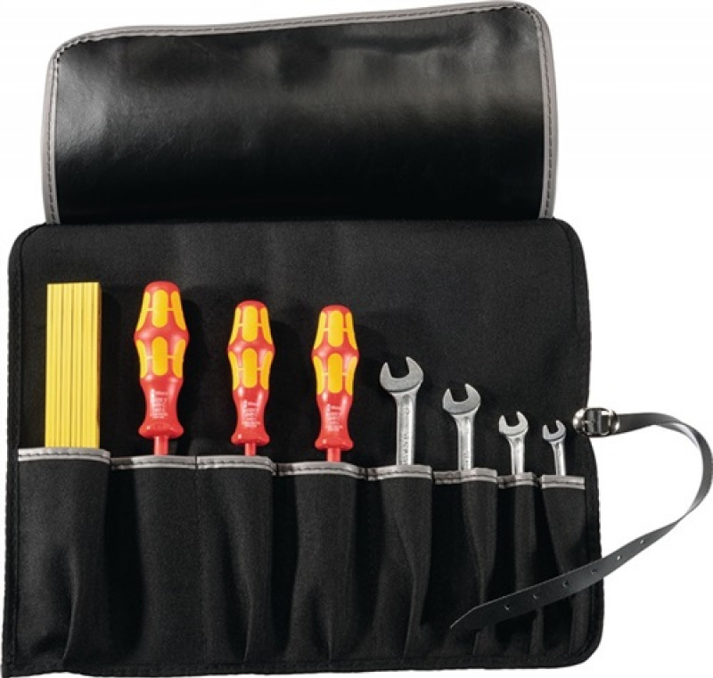 Werkzeugrolltasche 8 Fächer B390xH320mm Industrieleder schwarz PARAT Werkzeugrolltasche 8 Fächer B390xH320mm Industrieleder schwarz PARAT