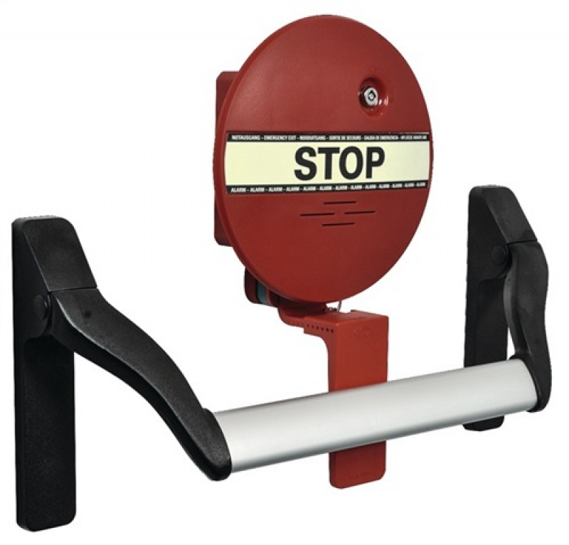 Überwachungsgerät Dexcon m.Voralarm Zur Sicherung v.Stangengriffen Ku.rot