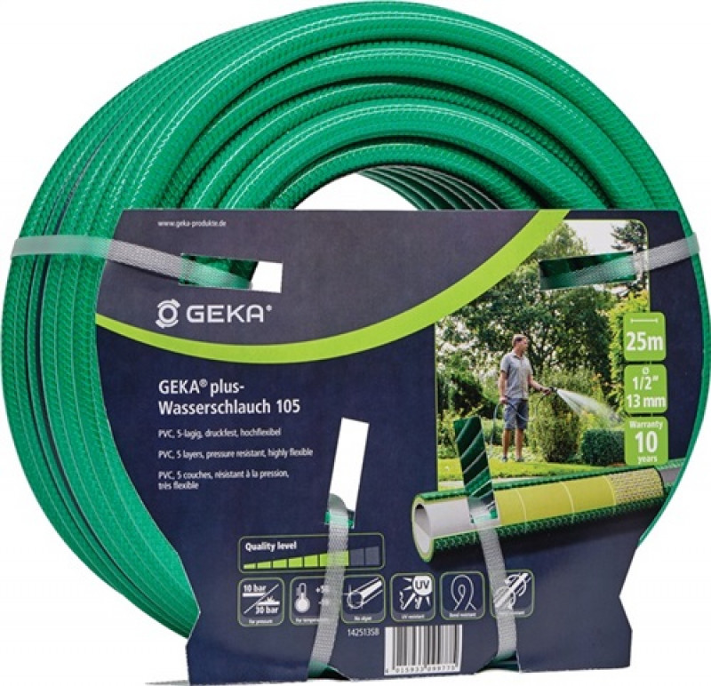 Gartenwasserschlauch GEKA plus 105 L.25m ID 25mm AD 31mm Rl.KARASTO