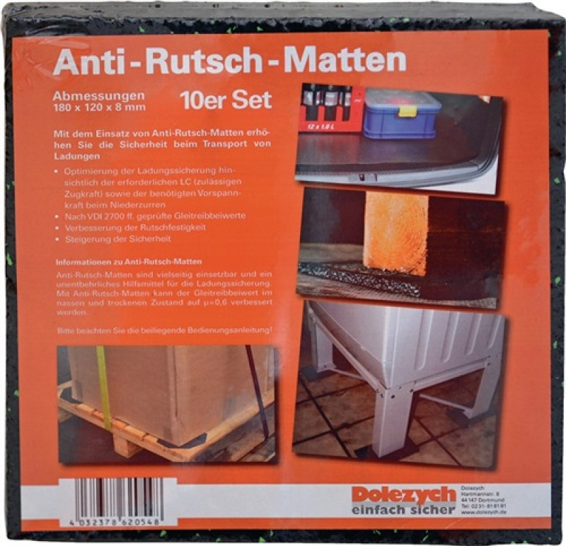 Antirutschmatte L12cm B18cm D8mm a.Granulat 10 Zuschnitte DOLEZYCH Antirutschmatte L12cm B18cm D8mm a.Granulat 10 Zuschnitte DOLEZYCH