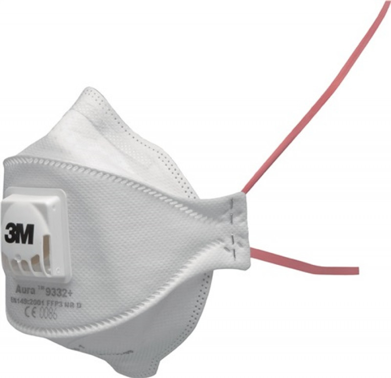 Atemschutzmaske 9332+ EN 149:2001+A1:2009 FFP3 NRD 10St./KT 3M Atemschutzmaske 9332+ EN 149:2001+A1:2009 FFP3 NRD 10St./KT 3M
