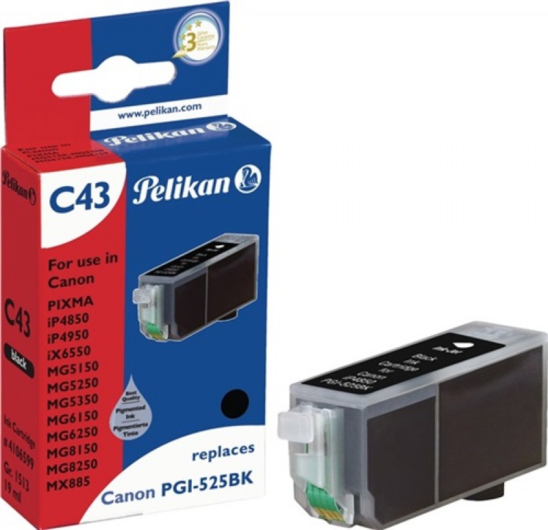 Pelikan Tintenpatrone 4106599 C43 wie Canon PGI525BK schwarz Pelikan Tintenpatrone 4106599 C43 wie Canon PGI525BK schwarz