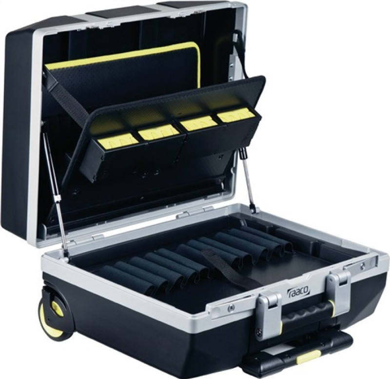 Werkzeugkoffer XLT-34/4F Trolly Trgf.45kg 34Steckfächer 4Werkzeughalter RAACO Werkzeugkoffer XLT-34/4F Trolly Trgf.45kg 34Steckfächer 4Werkzeughalter RAACO