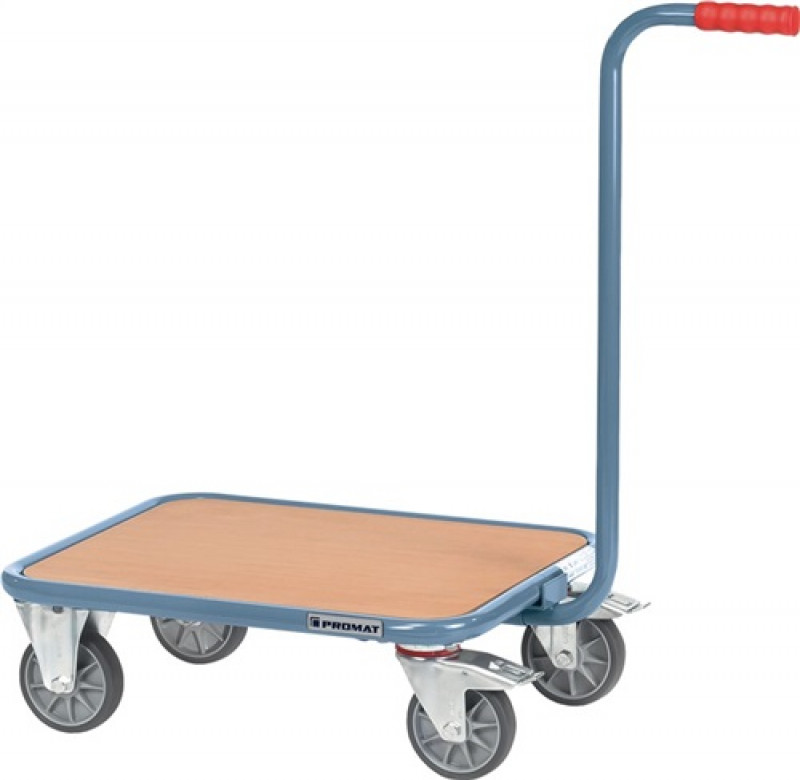 Griffroller L600xB500mm Holzwerkstoffplattform taubenblau Gesamt-Trgf.250kg Griffroller L600xB500mm Holzwerkstoffplattform taubenblau Gesamt-Trgf.250kg