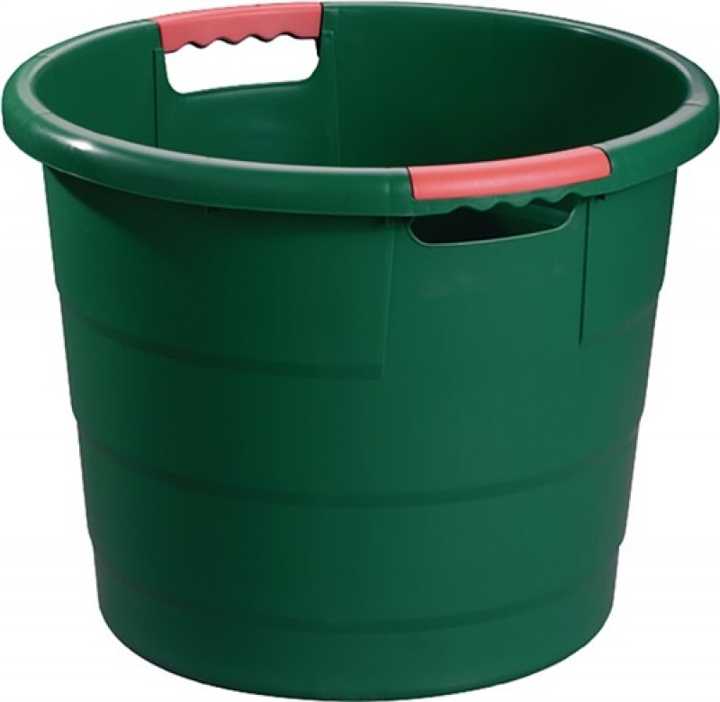 Kunststoffbehälter rd.70l PP grün D550xH425mm m.Durchfassgr.GRAF Kunststoffbehälter rd.70l PP grün D550xH425mm m.Durchfassgr.GRAF