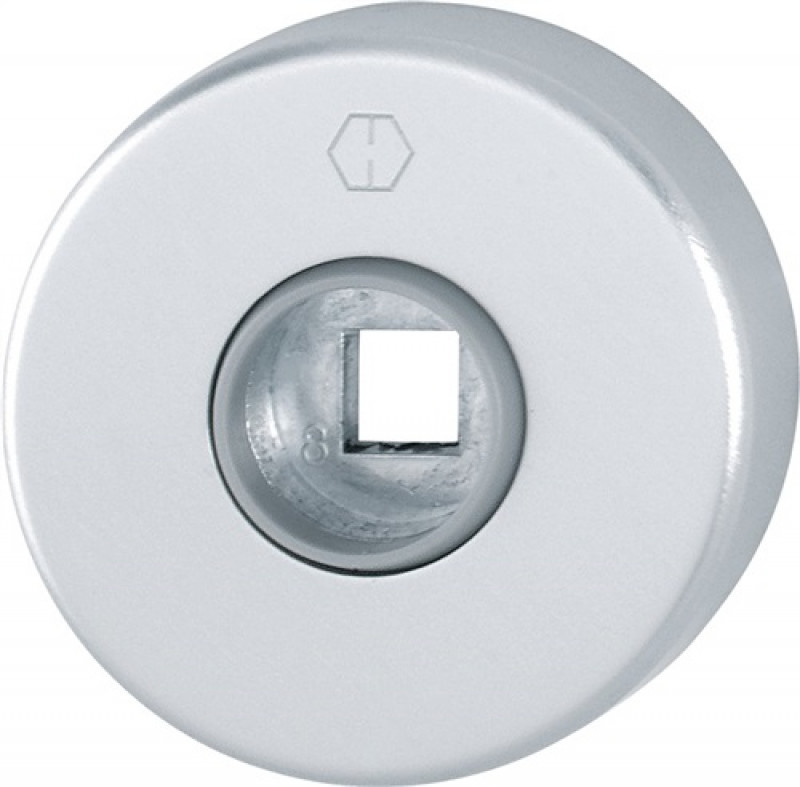 Drückerrosetten-Paar 42KV Alu.F1 Schildstärke 9mm rd.rd. Drückerrosetten-Paar 42KV Alu.F1 Schildstärke 9mm rd.rd.