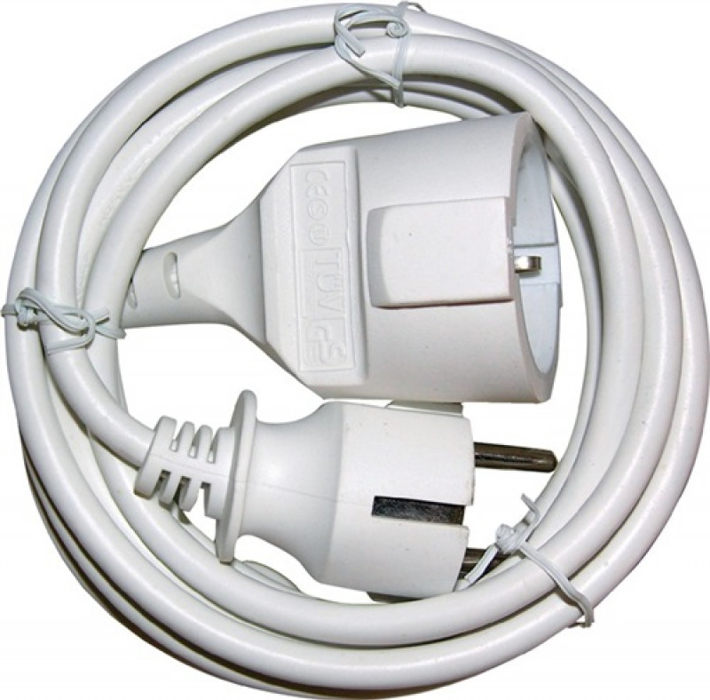 Schutzkontaktverlängerung Schutzkontaktstecker/Kupplung L.5m H05VV-F 3x1,5mm Schutzkontaktverlängerung Schutzkontaktstecker/Kupplung L.5m H05VV-F 3x1,5mm