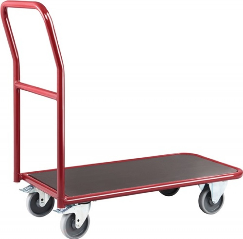 Plattformwagen Ladeflächen L830xB390mm STA karminrot Trgf.200kg Plattformwagen Ladeflächen L830xB390mm STA karminrot Trgf.200kg