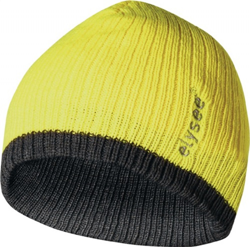 Strickmütze Marisu universal gelb/grau 100 %PC Feldtmann Strickmütze Marisu universal gelb/grau 100 %PC Feldtmann