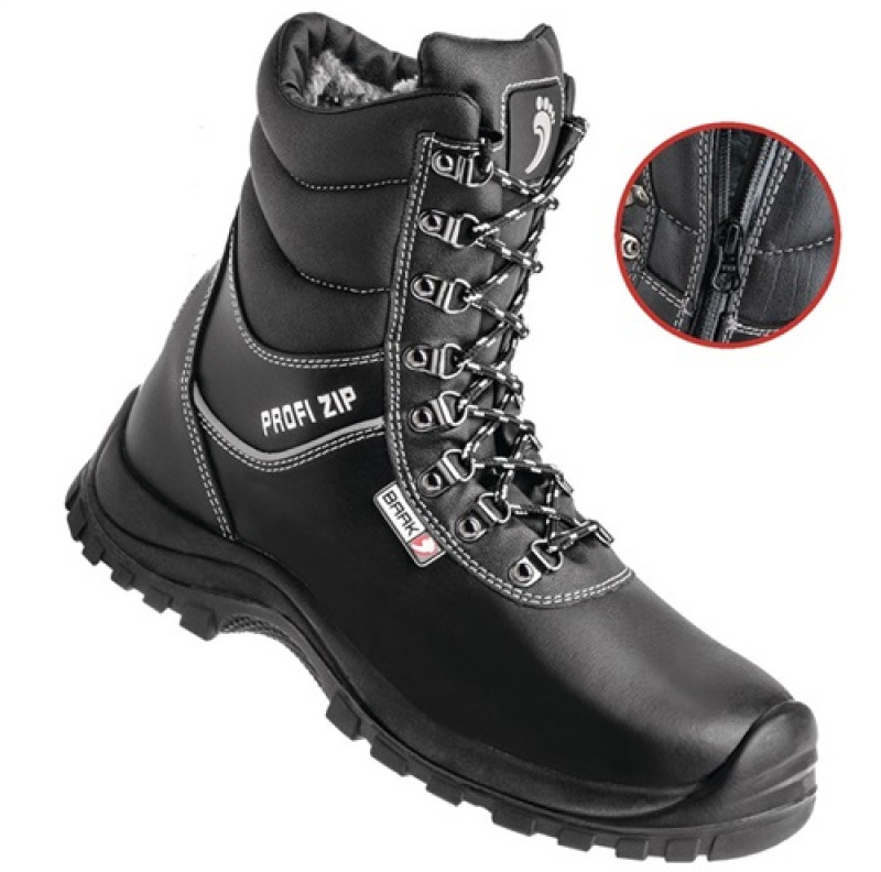 Sicherheitswinterstiefel Magnus-Profi Gr.39 schwarz Leder glatt Sicherheitswinterstiefel Magnus-Profi Gr.39 schwarz Leder glatt