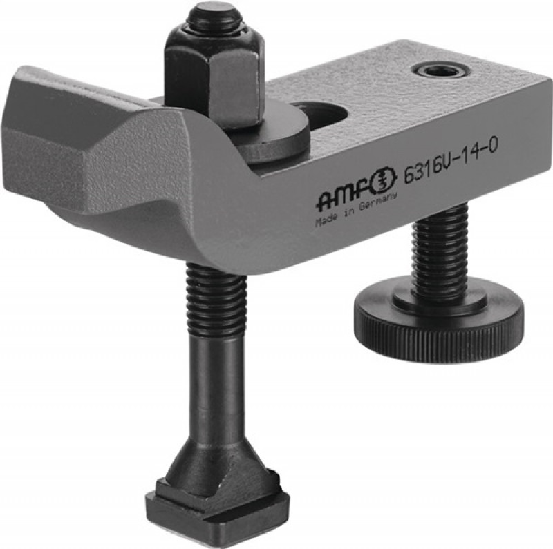 Spanneisen Nr.6316V 20-M20x20x160 gekröpft m.verstellb.Stützschraube AMF Spanneisen Nr.6316V 20-M20x20x160 gekröpft m.verstellb.Stützschraube AMF
