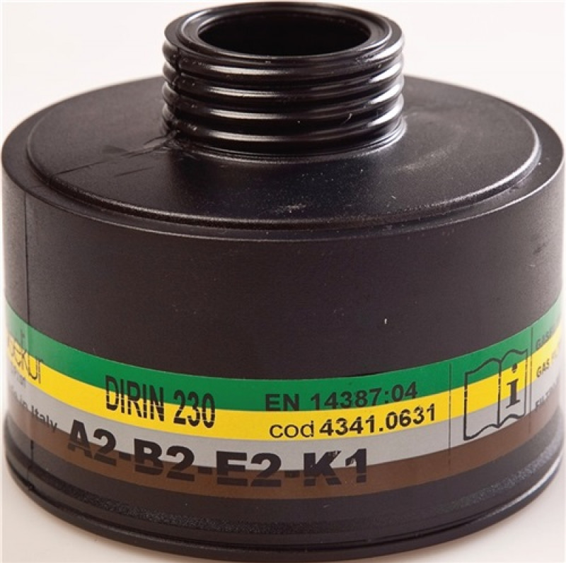 Mehrbereichsfilter DIRIN 230 EN 14387 A2 B2 E2 K1 f.40 00 370 800, -801 EKASTU Mehrbereichsfilter DIRIN 230 EN 14387 A2 B2 E2 K1 f.40 00 370 800, -801 EKASTU