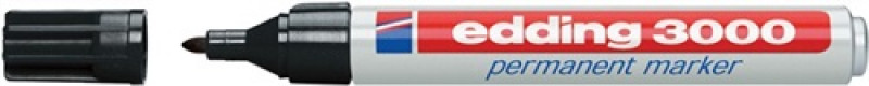 Permanentmarker 3300 schwarz Strich-B.1-5mm Keilspitze EDDING Permanentmarker 3300 schwarz Strich-B.1-5mm Keilspitze EDDING