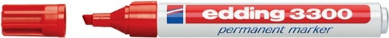 Permanentmarker 3300 rot Strich-B.1-5mm Keilspitze EDDING Permanentmarker 3300 rot Strich-B.1-5mm Keilspitze EDDING