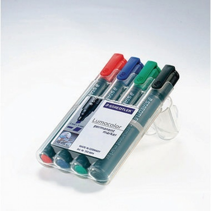 STAEDLER Permanentmaker Lumocolor 350 WP4 2-5mm sortiert 4 St./Pack. STAEDLER Permanentmaker Lumocolor 350 WP4 2-5mm sortiert 4 St./Pack.