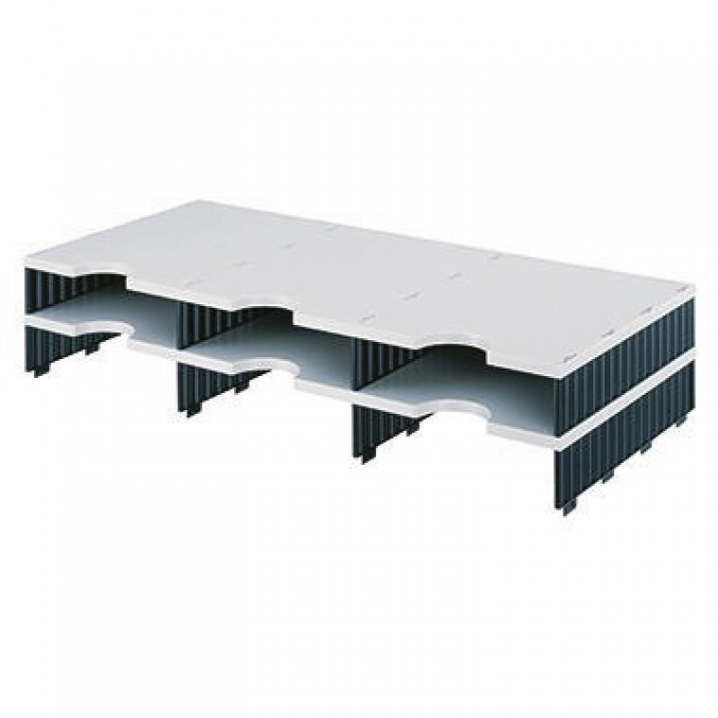 styro Aufbaueinheit styrodoc trio 268-1302.98 6Fächer gr/sw styro Aufbaueinheit styrodoc trio 268-1302.98 6Fächer gr/sw