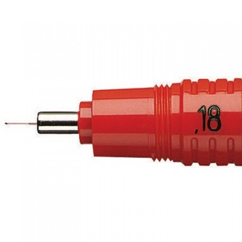 rotring Zeichenkegel rapidograph S0219110 0,18 mm rot rotring Zeichenkegel rapidograph S0219110 0,18 mm rot