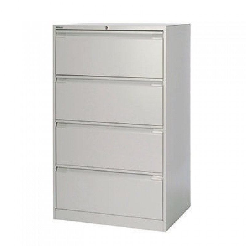 Bisley Hängeregistraturschrank DF4355 4Schubfächer silber Bisley Hängeregistraturschrank DF4355 4Schubfächer silber