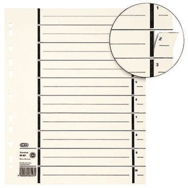 ELBA Trennblatt 400004672 DIN A4 mit Perforation 200g Kraftkarton ch ELBA Trennblatt 400004672 DIN A4 mit Perforation 200g Kraftkarton ch