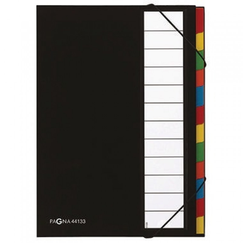 PAGNA Ordnungsmappe Deskorganizer 44133-04 DIN A4 12Fächer schwarz PAGNA Ordnungsmappe Deskorganizer 44133-04 DIN A4 12Fächer schwarz