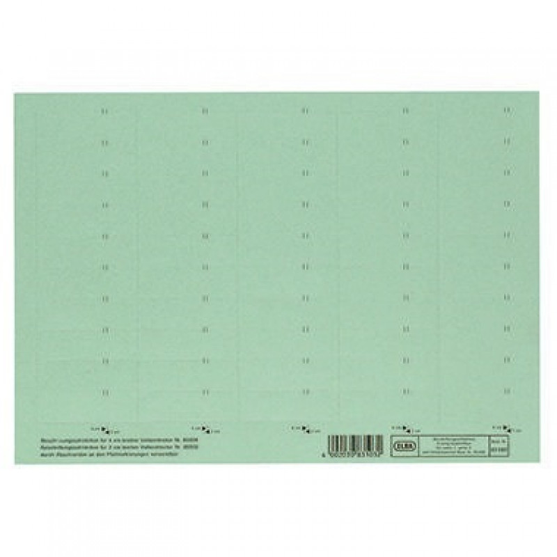 ELBA Beschriftungsschild 100420976 160g Karton grün 50Schilder ELBA Beschriftungsschild 100420976 160g Karton grün 50Schilder