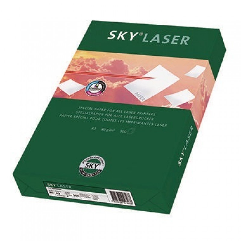 Sky Laserpapier Sky Laser 88054785 DIN A3 80g weiß 500 Bl./Pack. Sky Laserpapier Sky Laser 88054785 DIN A3 80g weiß 500 Bl./Pack.