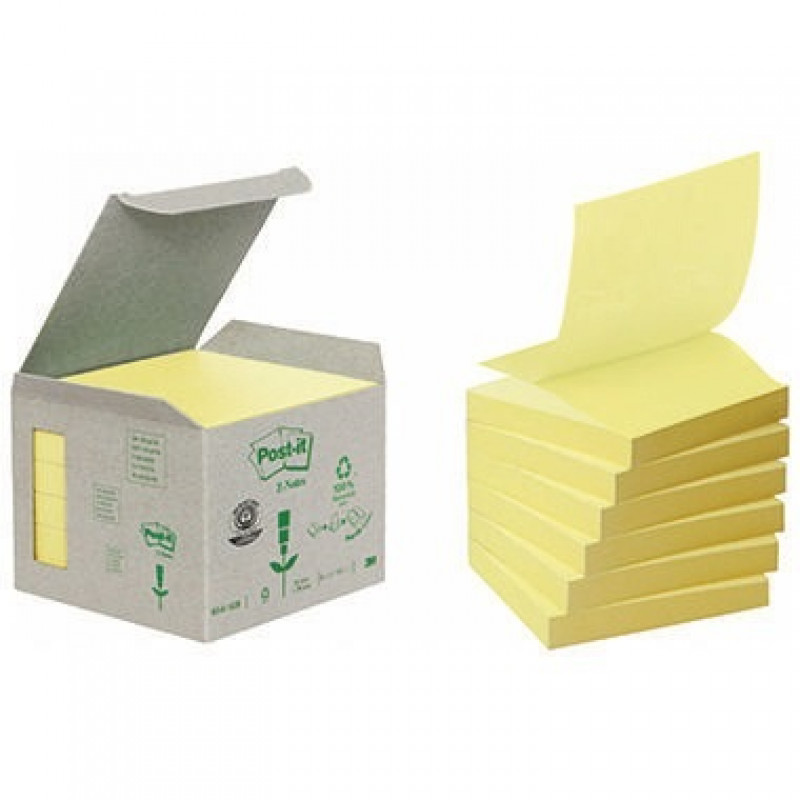Post-it Haftnotiz Recycling Z-Notes R3301B pastellgelb 6 St./Pack. Post-it Haftnotiz Recycling Z-Notes R3301B pastellgelb 6 St./Pack.
