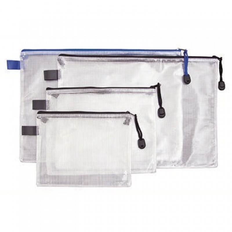 Reißverschlussbeutel DIN A5 PVC blau Reißverschlussbeutel DIN A5 PVC blau