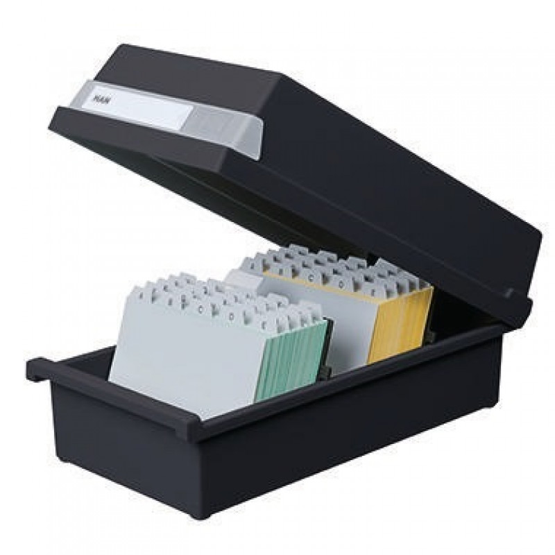 HAN Karteikasten 956-13 DIN A6 quer max. 1300Karten PS schwarz HAN Karteikasten 956-13 DIN A6 quer max. 1300Karten PS schwarz