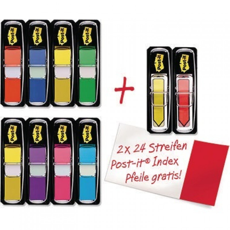 Post-it Heftstreifen Index Mini Promotion 683-VAD1 farbig +2 684 Post-it Heftstreifen Index Mini Promotion 683-VAD1 farbig +2 684
