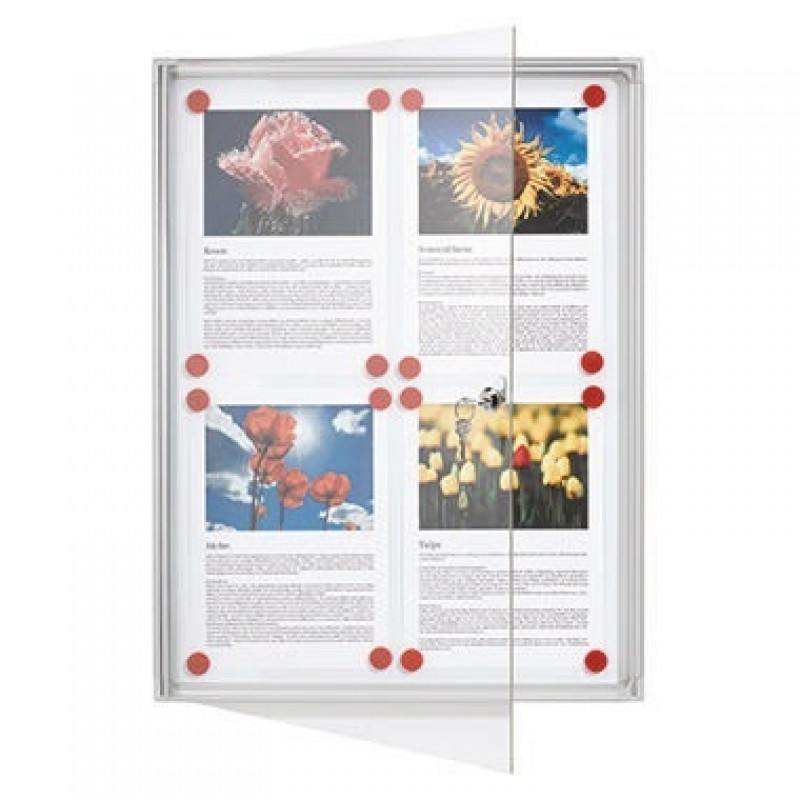 Franken Schaukasten X-tra! Line FSA4 für 4x DIN A4 Aluminium Franken Schaukasten X-tra! Line FSA4 für 4x DIN A4 Aluminium