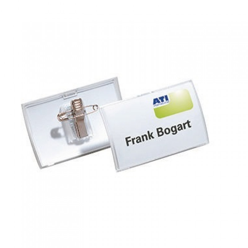 DURABLE Namenschild Click Fold 821119 75x40mm tr 25 St./Pack DURABLE Namenschild Click Fold 821119 75x40mm tr 25 St./Pack
