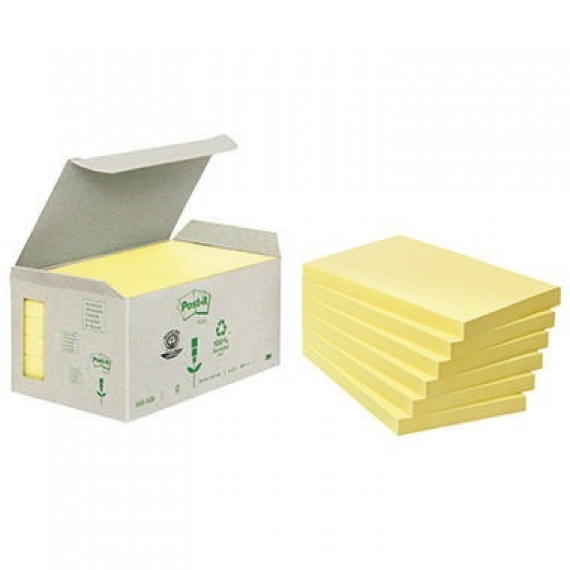 Post-it Haftnotiz Recycling Notes 6551B 127x76mm gelb 6 St./Pack. Post-it Haftnotiz Recycling Notes 6551B 127x76mm gelb 6 St./Pack.