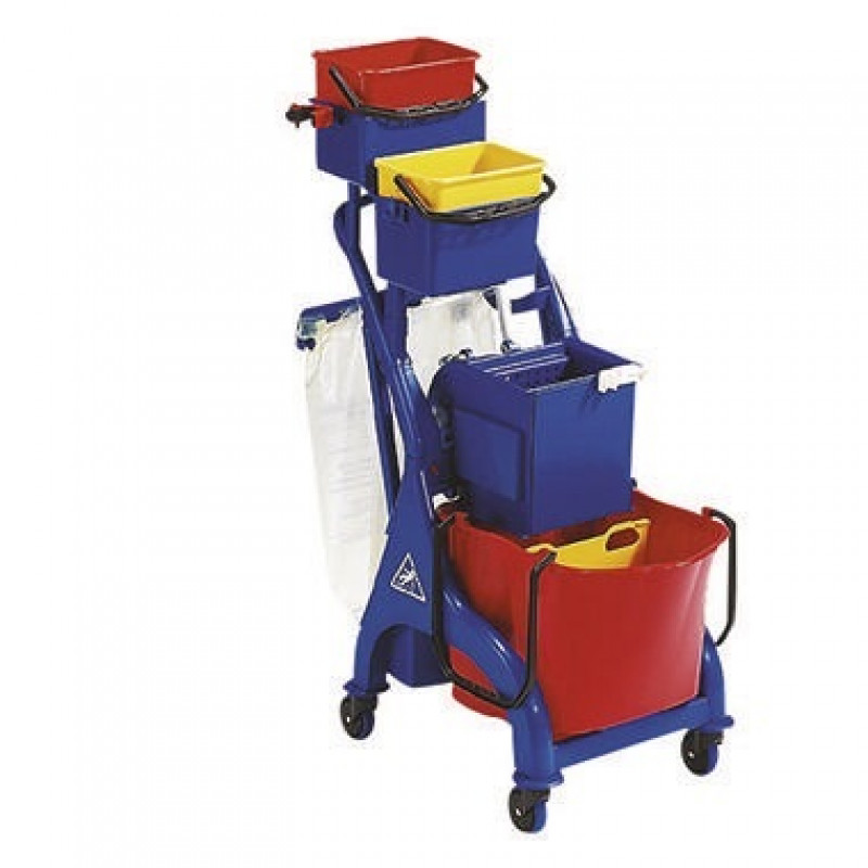 VEGA Doppel Putzwagen 2 Eimer 4L mit Halter VEGA Doppel Putzwagen 2 Eimer 4L mit Halter