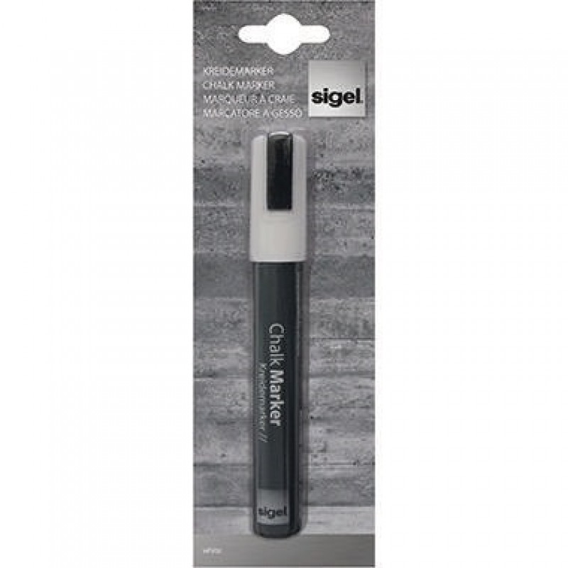 Sigel Kreidemarker 50 GL181 1-5mm Keilspitze weiß Sigel Kreidemarker 50 GL181 1-5mm Keilspitze weiß